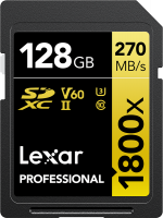 Lexar Professional 1800x SDXC U3 (V60) UHS-II R280/W210 128GB