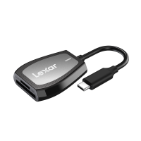 Lexar Card Reader Dual-Slot SD/microSD, UHS-II (USB-C 3.2)