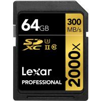 Lexar Professional 64GB 2000X SDXC RDR UII 300MB/s
