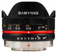 Samyang 7,5mm f/3.5 UMC Fisheye, baj. Micro 4/3 Olympus/Panasonic, ierny