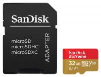 SanDisk microSDHC Extreme 32GB Class 10, UHS-I U3 V30 A1, R: 100MB/s, W: 60MB/s + Adaptr