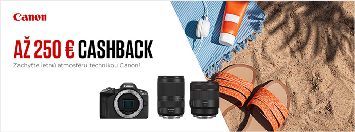 Canon letn cashback - zskajte sp a 250 