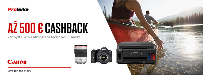 Canon letný cashback - získajte späť až 500 €