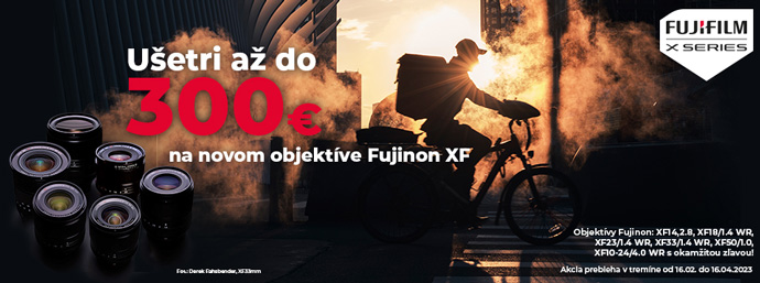 Fujifilm zľava na objektívy až 300 €