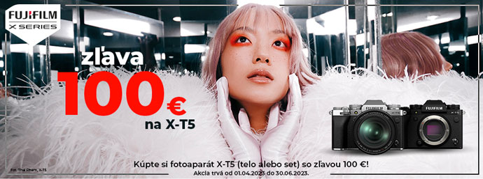 Zľava 100€ na Fujifilm X-T5
