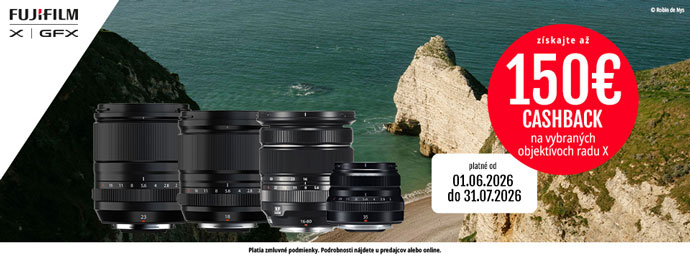 Fujifilm cashback na cestovateľské objektívy