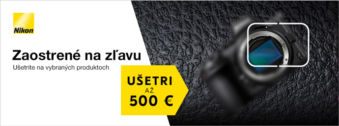 Nikon zaostrené na zľavu