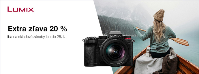Zava 20% na Panasonic Lumix len tento vkend