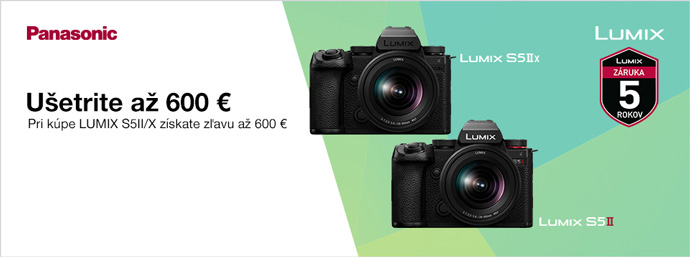 Okamit zava a 600  na Lumix S5IIX a S5II