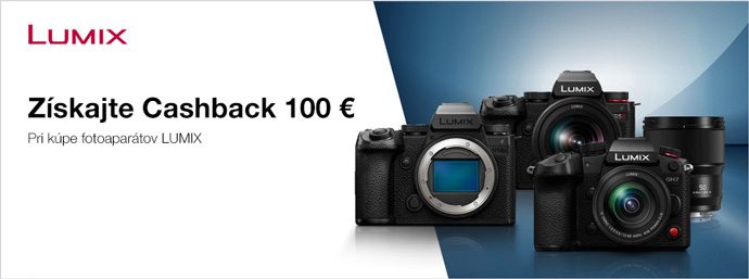 Panasonic Lumix Cashback a� 500 � na vybran� objekt�vy a fotoapar�ty