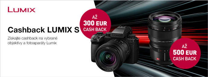 Panasonic Lumix Cashback až 500 € na vybrané objektívy a fotoaparáty