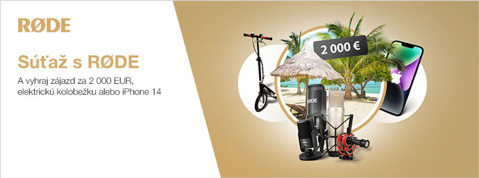 Vyhraj s Rode zjazd za 200 , elektrick kolobeku alebo iPhone 14