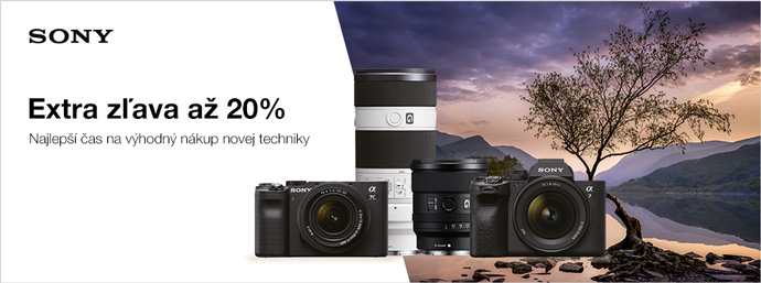 Extra zava a 20% na Sony