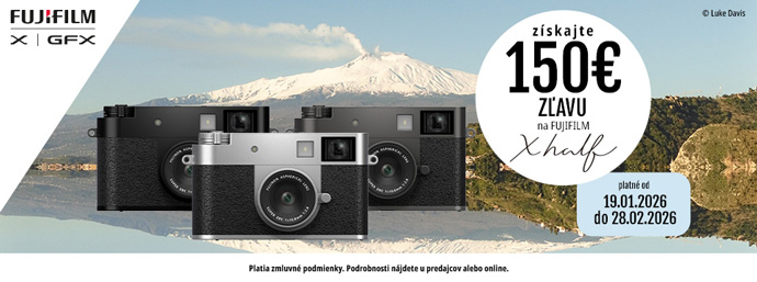 Fujifilm X half - z�skajte z�avu 150 �