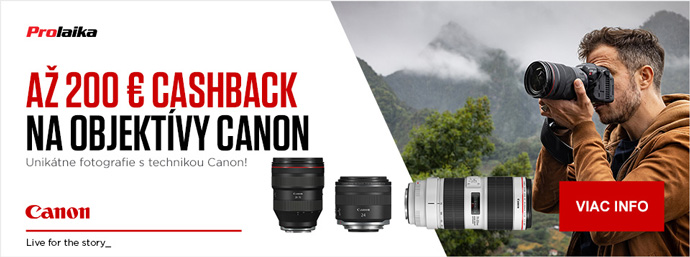 Canon Cashback na objektívy