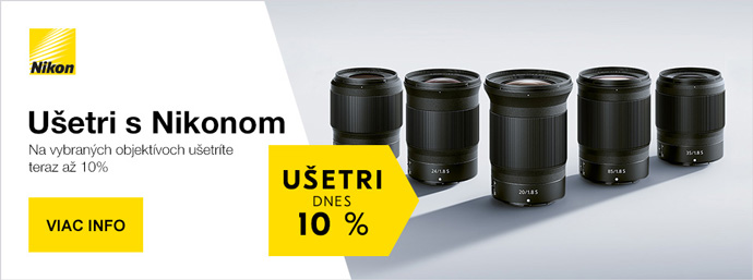 Nikon 10% zava na objektvy