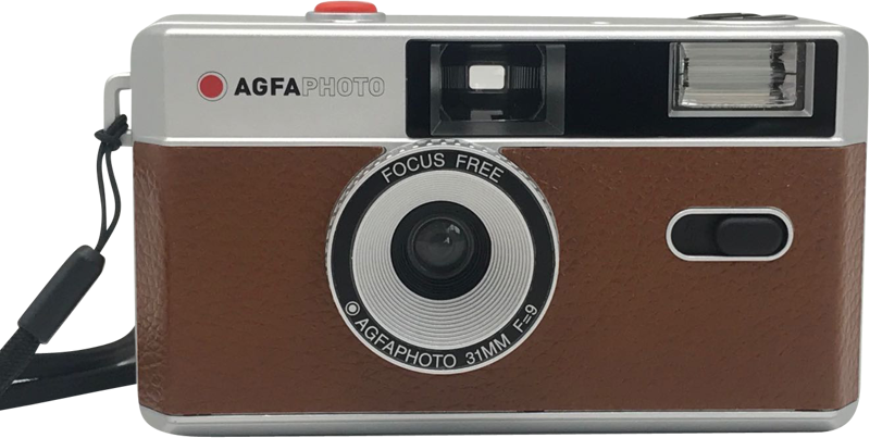 AgfaPhoto kinofilmový fotoaparát, hnedý