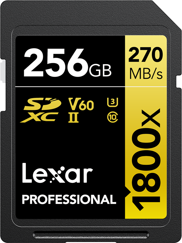 E-shop Lexar Professional 1800x SDXC U3 (V60) UHS-II R270/W180 256GB