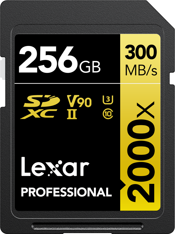 E-shop Lexar Professional 256GB 2000X SDXC RDR UII 300MB/s