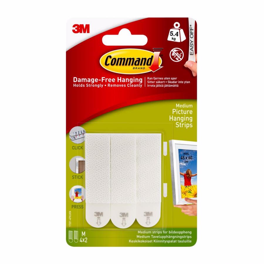 3M Command Hanging Strips White Small set/4 