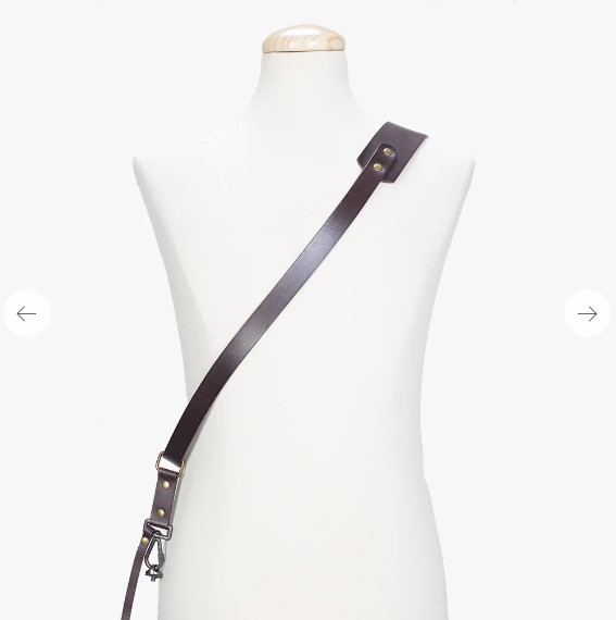 Bronkey Berlin 602 - Brown sling leather camera strap small