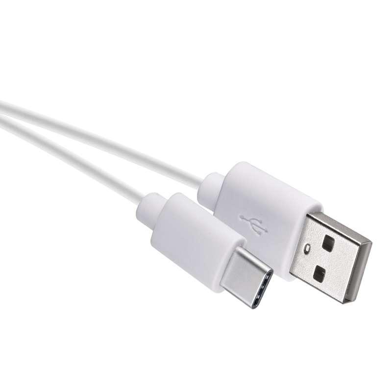 Emos Kábel USB-C 20cm biely - Prepojovací kábel