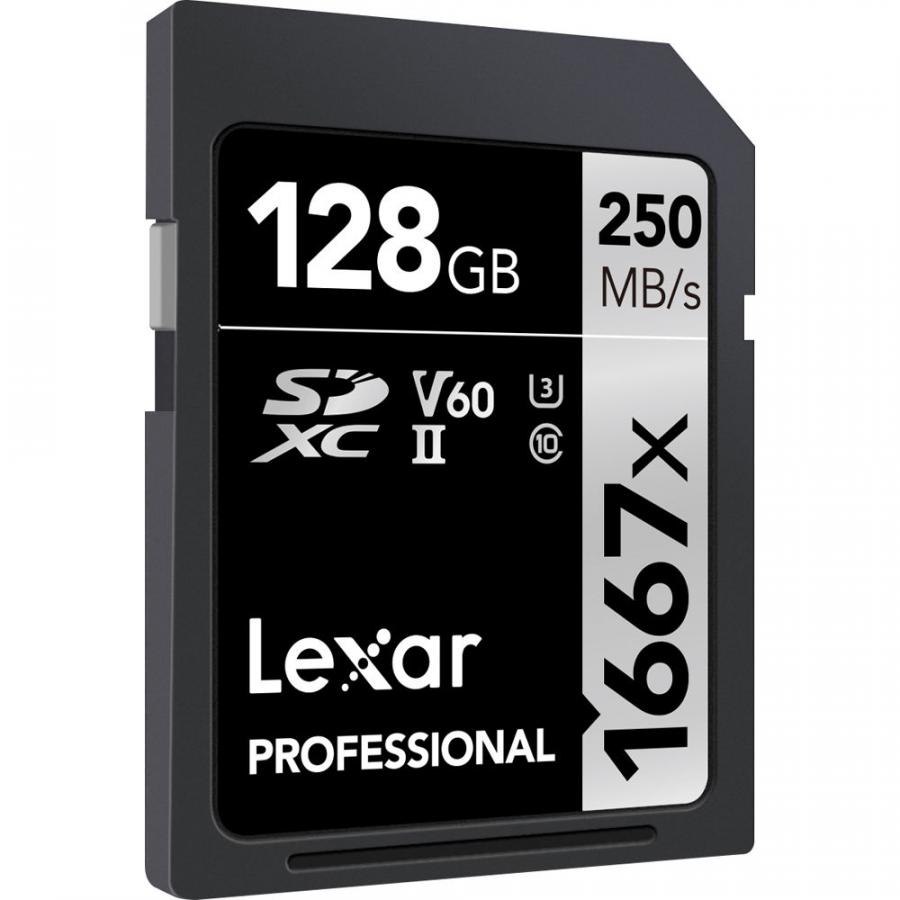Lexar Professional 128GB 1667X SDHC/SDXC UHS-II 250 MB/s