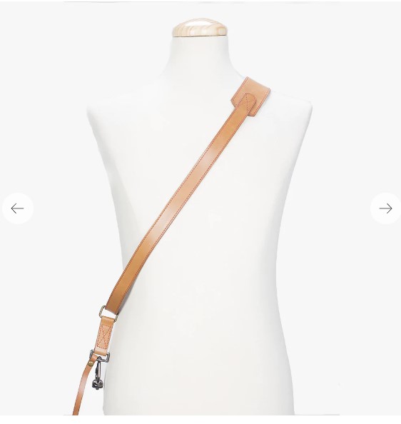 Bronkey Tokyo 603 - Tanned sling leather camera strap large