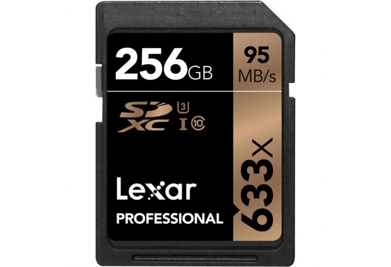 Lexar Professional 256GB 633X SDHC/SDXC UHS-I U1/U3 95MB/s