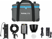Nanlite Forza 60B s držiakom batérií a Bowens adaptérom + Nanlite Fresnel Lens FL-11 