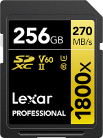 Lexar Professional 1800x SDXC U3 (V60) UHS-II R270/W180 256GB