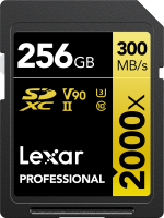 Lexar Professional 256GB 2000X SDXC RDR UII 300MB/s