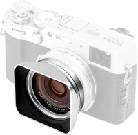 NiSi Lens Hood, UV-Filter & Cap for Fujifilm X100 series Silver