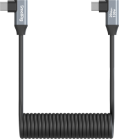 SmallRig 4793 USB-C Angled to USB-C Angled Coiled Data Cable