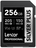Lexar SDXC Professional SILVER Plus 1066x UHS-I/U3/A2/4K R205/W150 (V30) 256GB