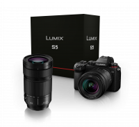Panasonic Lumix DC-S5 + 20-60mm f/3,5-5,6 + 70-300mm f/4,5-5,6 + zdarma objektív 50 mm