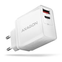 AXAGON ACU-PQ22W, PD & QC nabíjačka do siete 22W, 2x port (USB-A + USB-C), PD3.0/QC3.0/AFC
