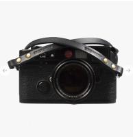 Bronkey Berlin 101 - Black Leather camera strap 110cm