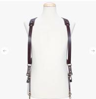 Bronkey Berlin 702 - Brown dual leather camera strap
 small