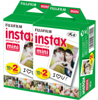 Fujifilm Instax Mini Film Color - Instantný lesklý farebný film (Štvorbalenie - 4x 10ks)