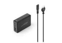 Hama USB nab�jacia stanica GaN, 2x USB-C PD, 1x USB-A QC, 140 W