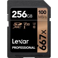 Lexar Professional 256GB 667X SDHC/SDXC UHS-I U1/U3 100 MB/s 