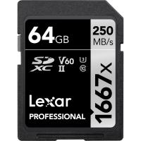 Lexar Professional 64GB 1667X SDHC/SDXC UHS-II 250 MB/s