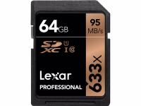 Lexar Professional 64GB 633X SDHC/SDXC UHS-I U1/U3 95MB/s
