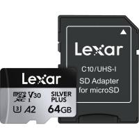Lexar microSDXC Silver Plus 1066x UHS-I/U3/A2/4K R205/W150 (V30) 64GB