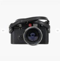 Bronkey Roma 101 - Black Leather camera strap 95cm

