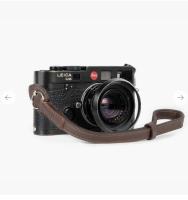 Bronkey Roma 202 - Brow leather camera strap
