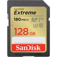 SanDisk SDXC Extreme 128GB Class 10, UHS-I U3 V30, R: 180MB/s, W: 130MB/s