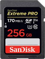 SanDisk SDXC Extreme PRO 256GB Class 10, UHS-I U3 V30, R: 170 MB/s, W: 90 MB/s