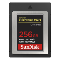 SanDisk CFexpress Typ B Extreme PRO 256GB, R:1700MB/s, W:1200 MB/s, W/JC (186486)